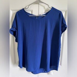 Elegant Blue Women's Top
